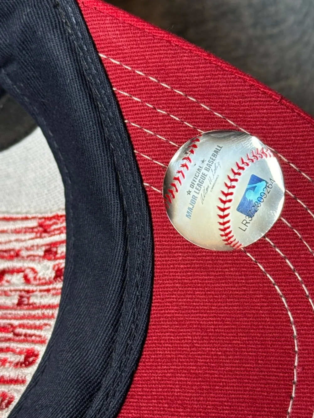 NWT Washington Nationals MLB '47 Brand Big Spellout Script Snapback Hat - Kids